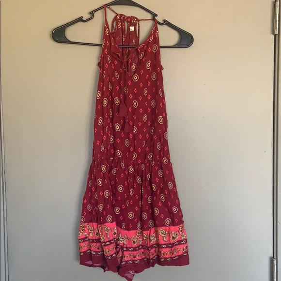 Hollister Pants - Red Romper